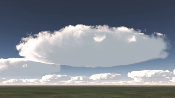 Nubes Cúmulos Esponjosas Ilustración Moderna Colorida Para Fondo — Foto de Stock