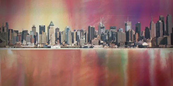 Modern Konst Manhattan Stadsbilden — Stockfoto