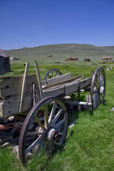 Mountain Ghost Town Old Cart — Stock Photo, Image