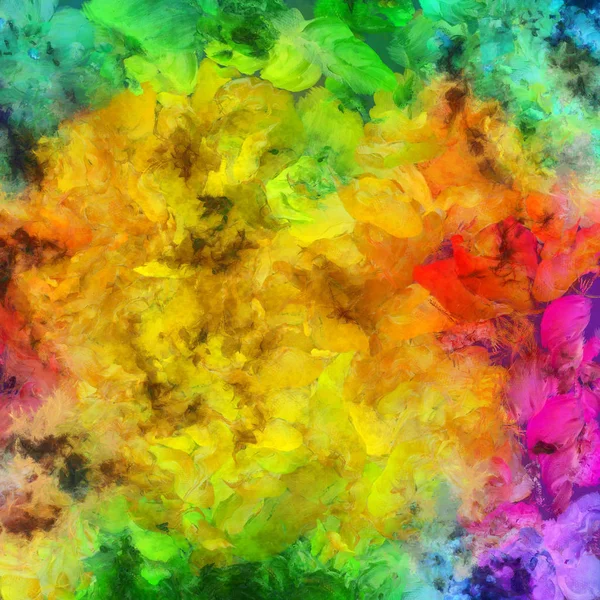 Colorful Abstract Painting Brush Strokes — Stock Photo, Image