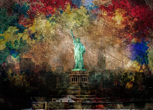 Nyc Abstract Statue Liberty — Stockfoto