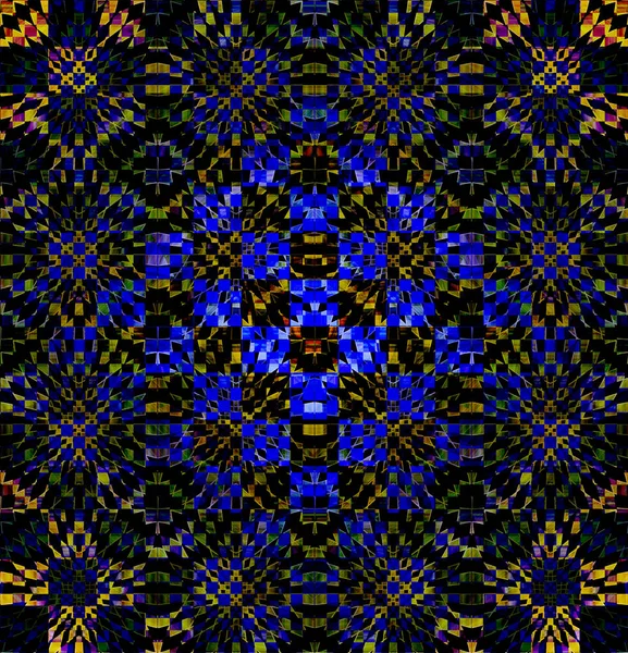 Nahtloser Hintergrund Abstraktes Kaleidoskopisches Muster — Stockfoto
