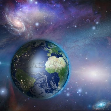 dünya gün gece theis görüntü alanı öğelerinde nasa tarafından döşenmiş