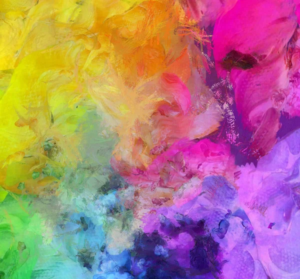 Pintura Abstracta Colorida Brillante Renderizado —  Fotos de Stock