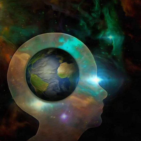 Earth Mind Vivid Universe — Stock Photo, Image