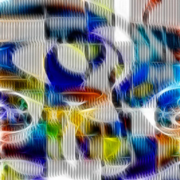 Kleurrijke Moderne Kunst Abstract — Stockfoto