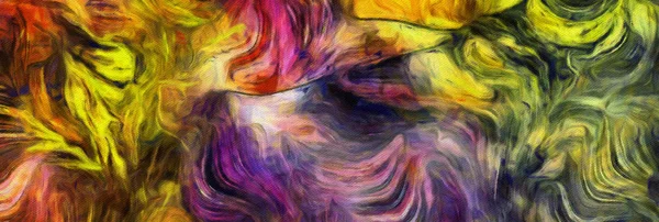 Swirling Color Abstract Pattern — стоковое фото