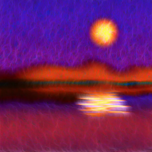 Sunset Impressions Art Abstraction — Stock Photo, Image