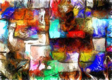 Rectauglar ve square-ish çizgileri ve şekil Özet