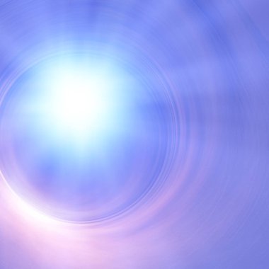 Yumuşak swirling bulutlar Tüneli'nde parlak ışık