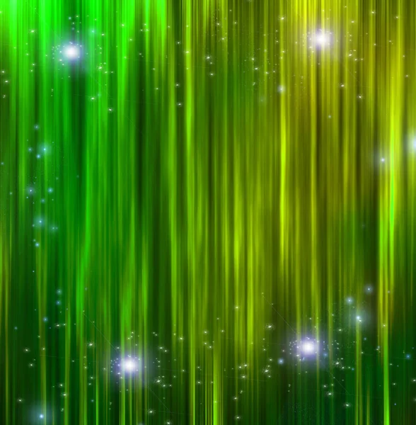 抽象绿色窗帘与闪光 — 图库照片