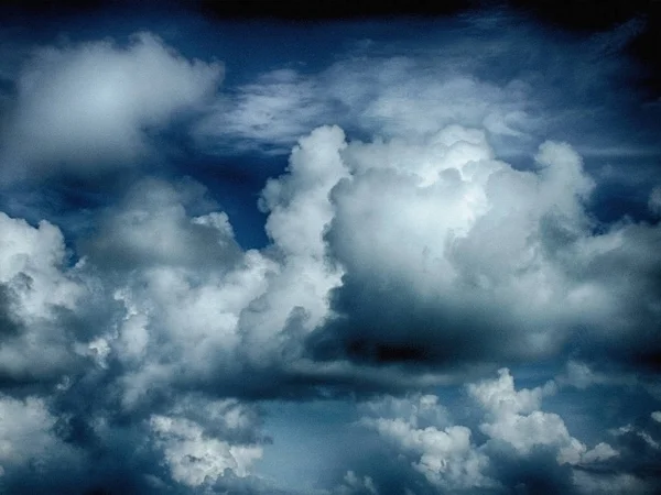 Hermosas Nubes Cúmulos Cielo — Foto de Stock