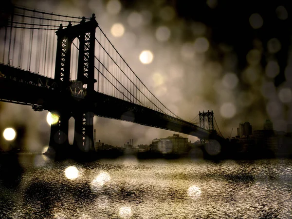 纽约布鲁克林桥 Brooklyn Bridge — 图库照片