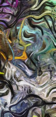 Renk hareketinin akışkan çizgileri.