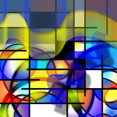 Mondrian tarzı arka plan