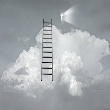 Başarı gerçeküstü. Renkli modern resimde arka planı için