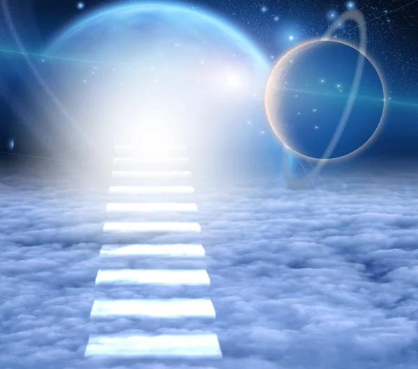 Stairway Heaven Endless Space — Stock Photo, Image