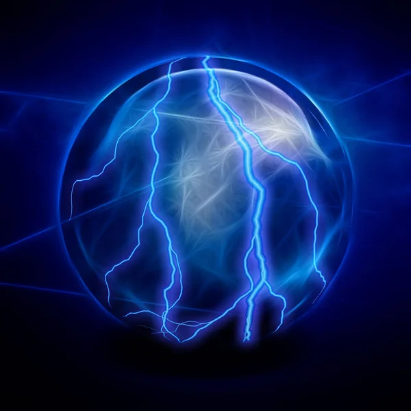 Crystal Ball Electric Charges — Stock Photo, Image