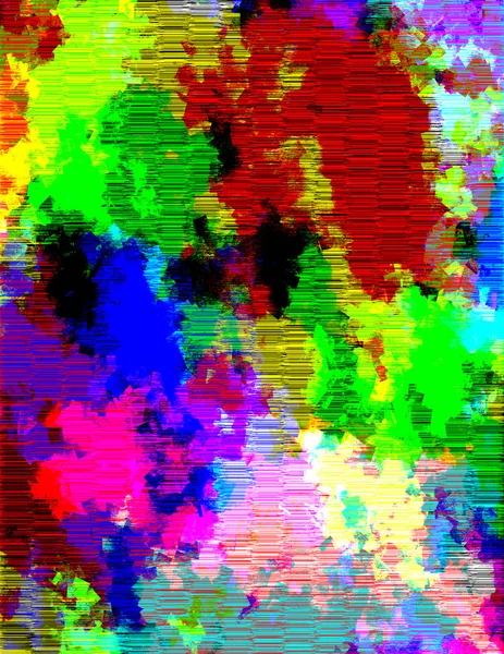 Multicolorido Fundo Vívido Colorido Manchas Linhas — Fotografia de Stock