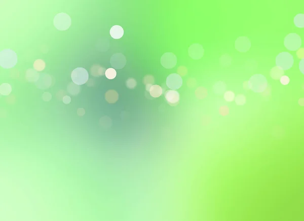 Luzes Abstratas Verde Suave — Fotografia de Stock