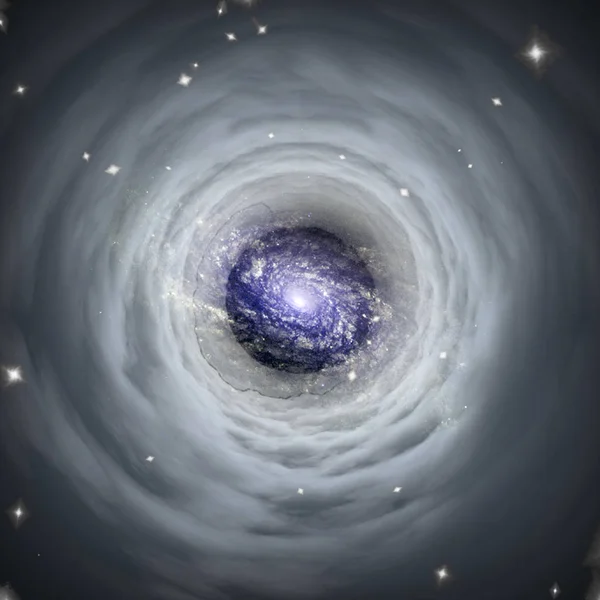 Tunnel Clouds Leads Galaxy Some Elements Image Credit Nasa — Stock Photo, Image