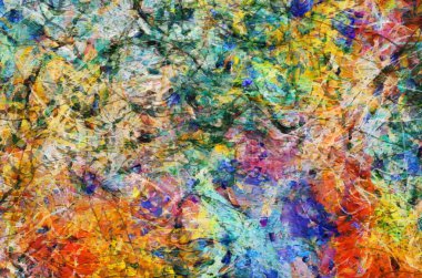 Renkli, karmaşık, soyut desenli arkaplan