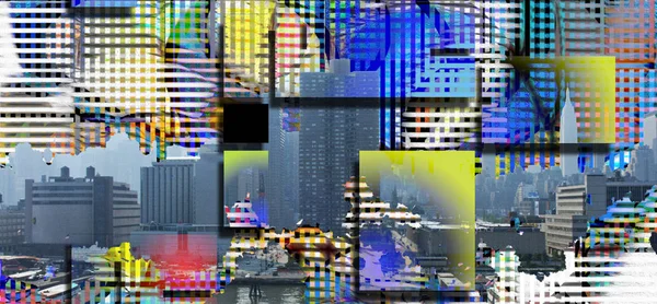 New York City Usa Paisagem Abstrata — Fotografia de Stock