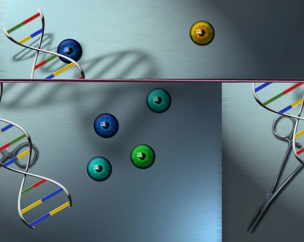 Łańcucha Dna Oczy — Zdjęcie stockowe