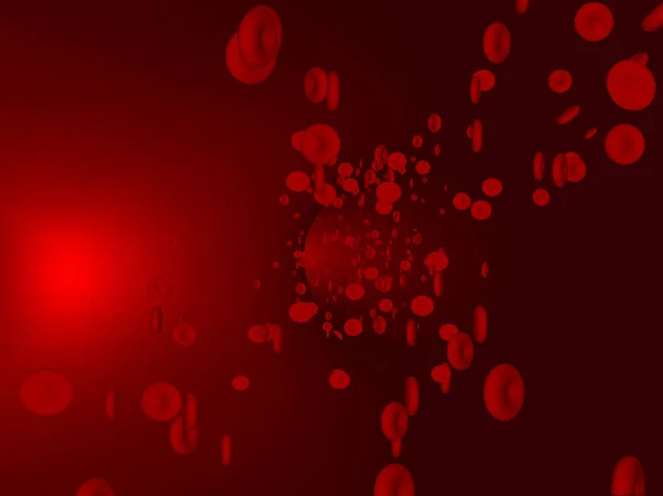 Rote Blutkörperchen Der Arterie — Stockfoto
