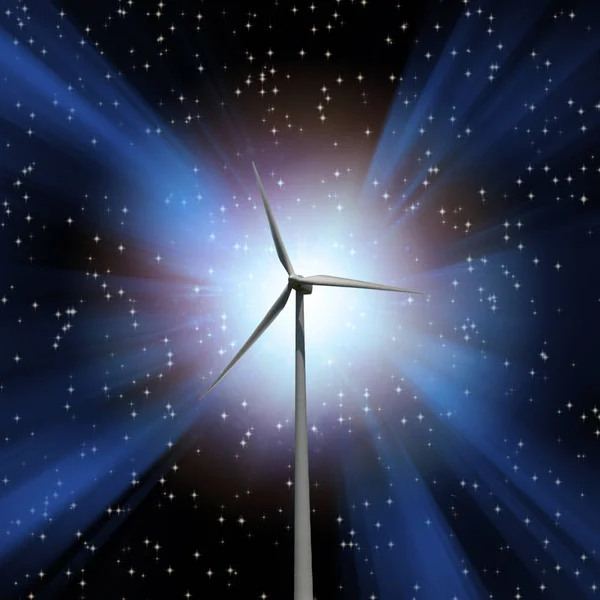 Энергия Ветра Красочная Современная Иллюстрация Фона — стоковое фото