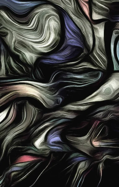 色の動きの流体ライン 鈍い色 — ストック写真