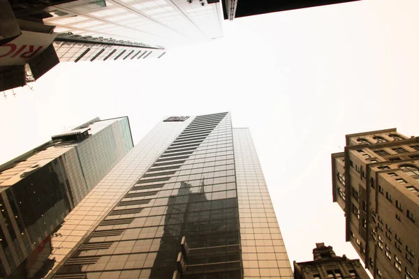 City Buildings White Sky Easy Sky Placement — Stock Photo, Image