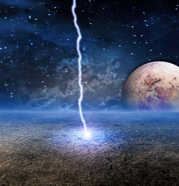 Energie Kwijting Alien Maan — Stockfoto