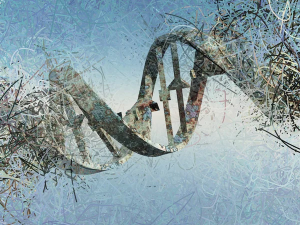 Damaged DNA strands — Stock Photo, Image