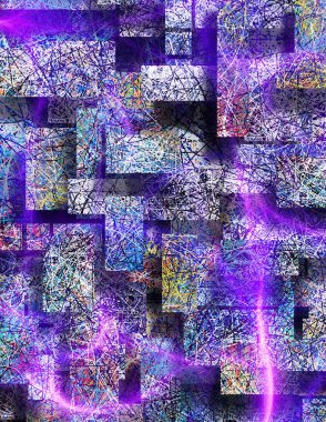 Modern arka plan, renkli resimde 