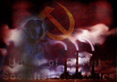 USSR dark Abstract background clipart