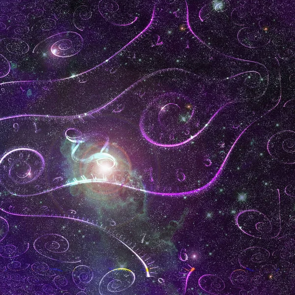 Derin Uzay Spiraller Zaman Ile Nova Yıldız — Stok fotoğraf