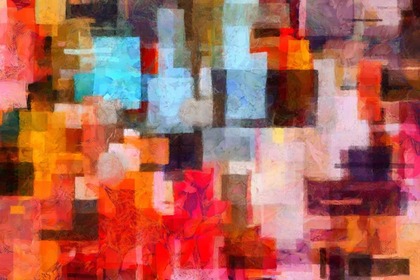 Barevná Abstraktní Malba Uměleckém Stylu — Stock fotografie