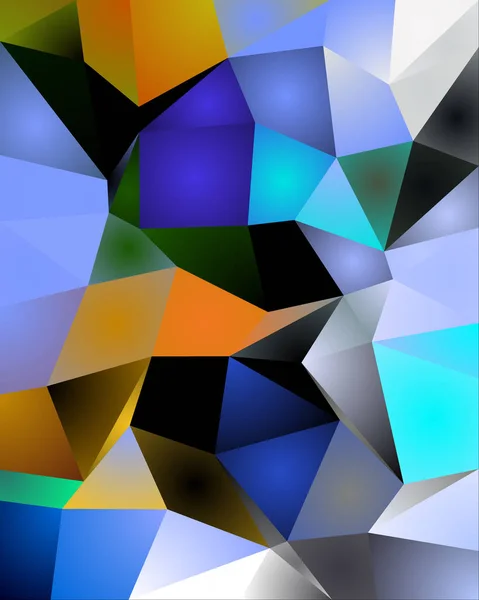 Crystal Pattern Ilustração Moderna Colorida Para Fundo — Fotografia de Stock