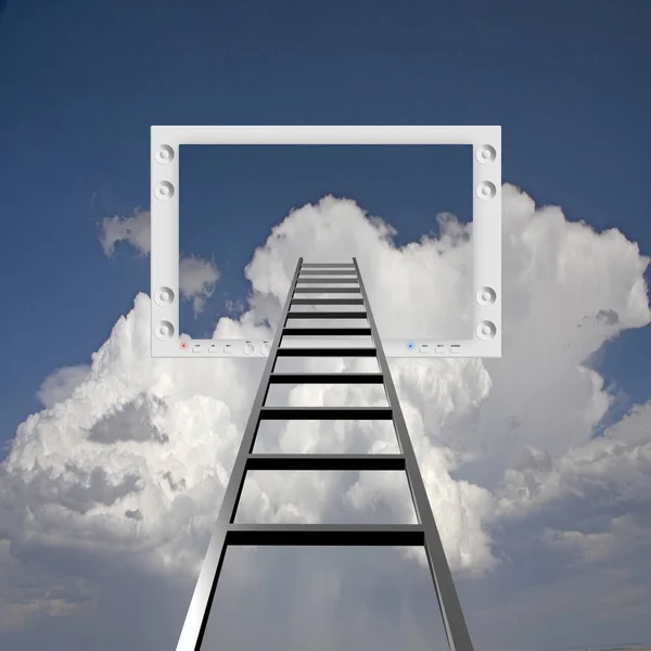 Ladder Lead Flat Panel — Stock Photo, Image