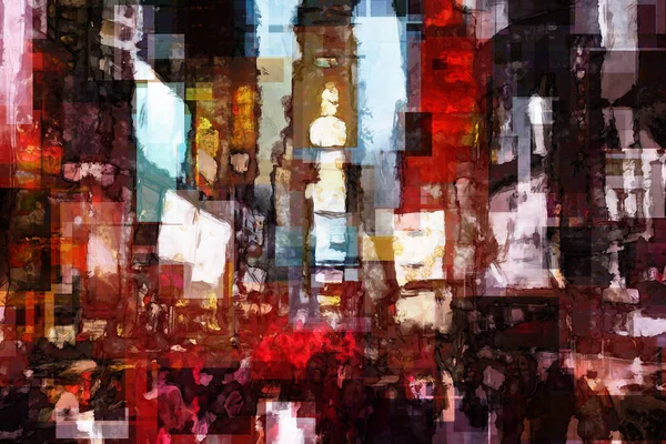 Abstract Modern Painting New York — Stock Photo, Image