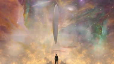 Adam dev UFO görüyor.