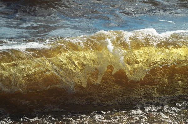 Vague Mer Sur Plage — Photo