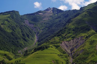 Yaz mevsiminde yüksek dağlarda