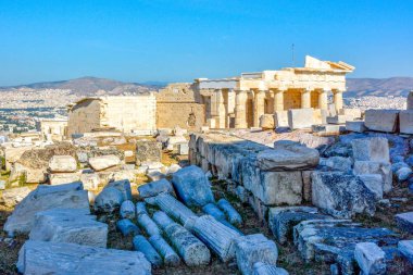 Propylaea, Atina Akropol için ağ geçidi. UNESCO Dünya Hetiage sitesi.