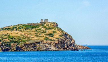 Antik Yunan tapınağı, Poseidon, Cape Sounion, Atina, Yunanistan
