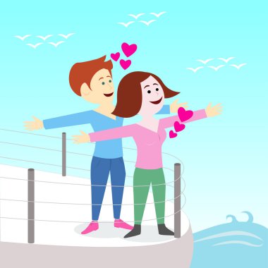Çift Titanic ünlü poz