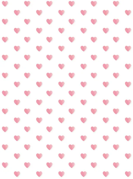 Cute Light Pink Hearts Vector Pattern. Pink Simple Hearts on a White  Background. Valentine Vector Layout. Love Symbol with Light Gray Shadow. -  Stock Image - Everypixel