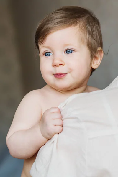 Charming Little Baby Arms Mother — Stock Photo, Image