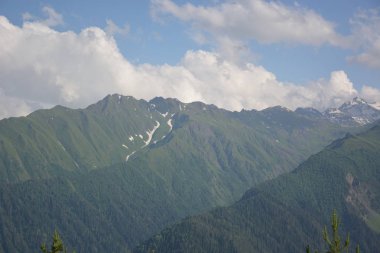 Kafkasya, Gürcistan, Svaneti, dağlar, seyahat